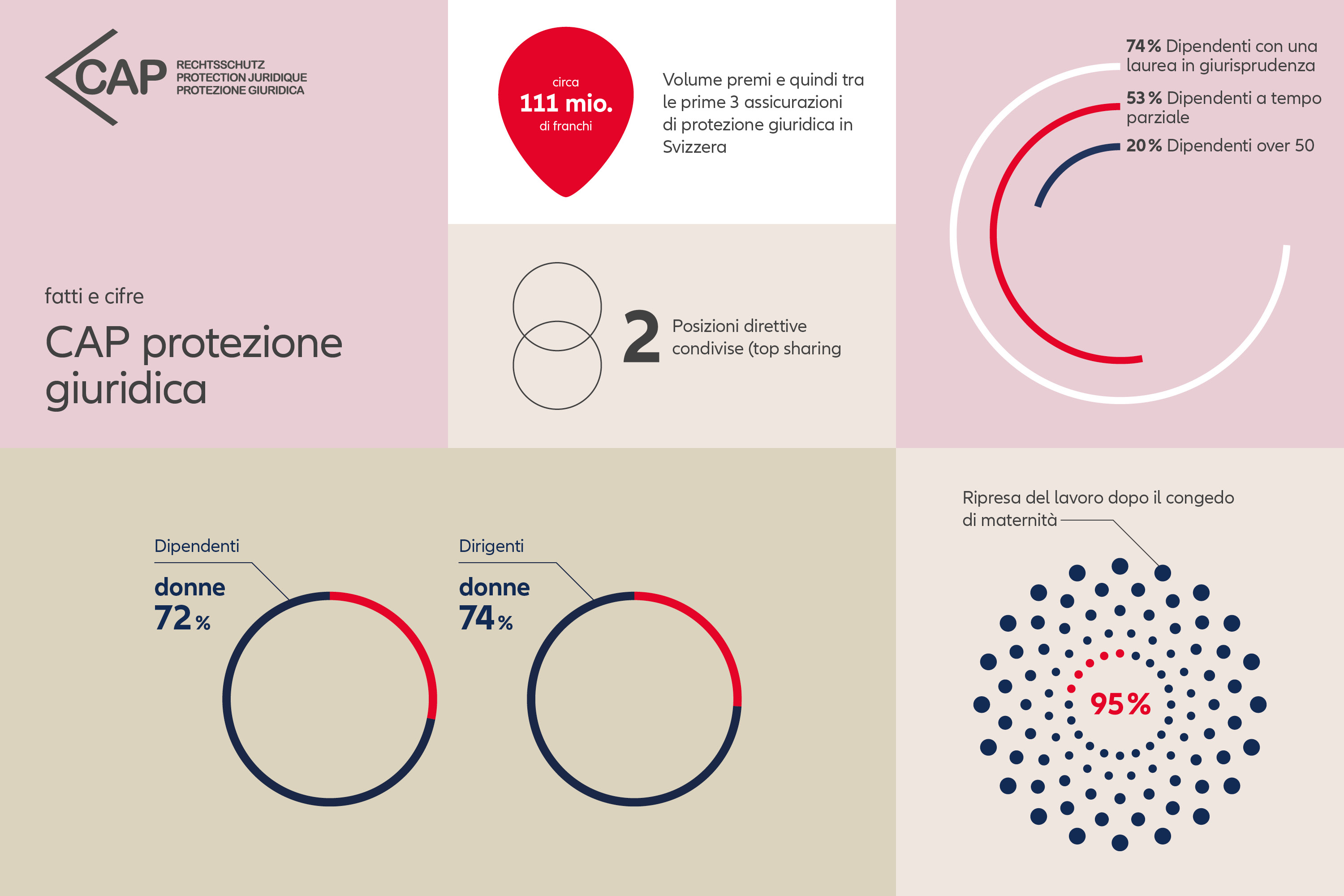 Grafica: Cifre e fatti sulla CAP protezione giuridica